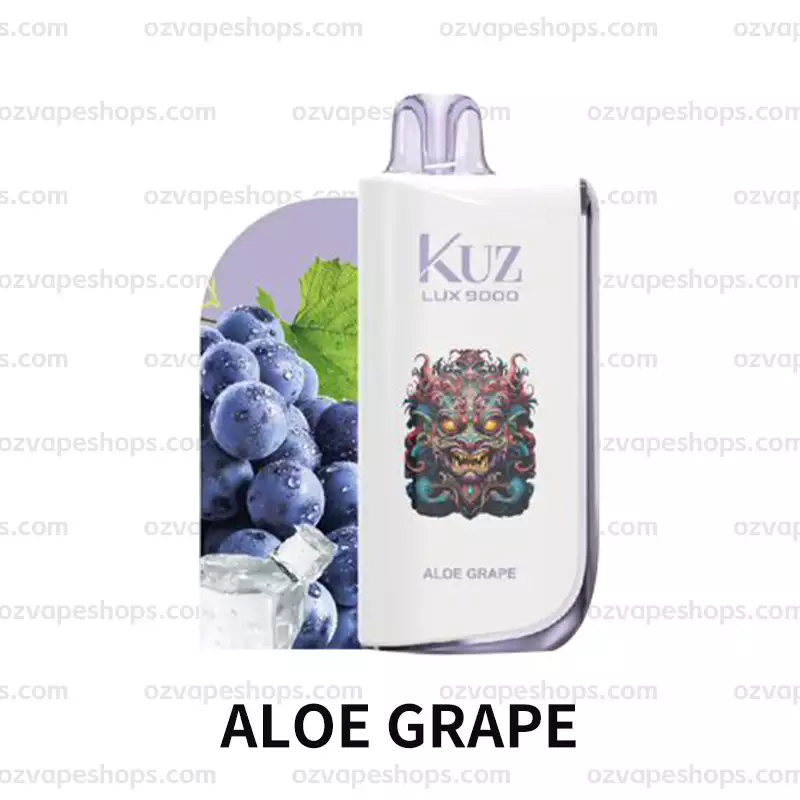 KUZ Ultra 9000 Puffs ALOE GRAPE - Oz Vapor Store KUZ Ultra 9000 Puffs – ALOE GRAPE