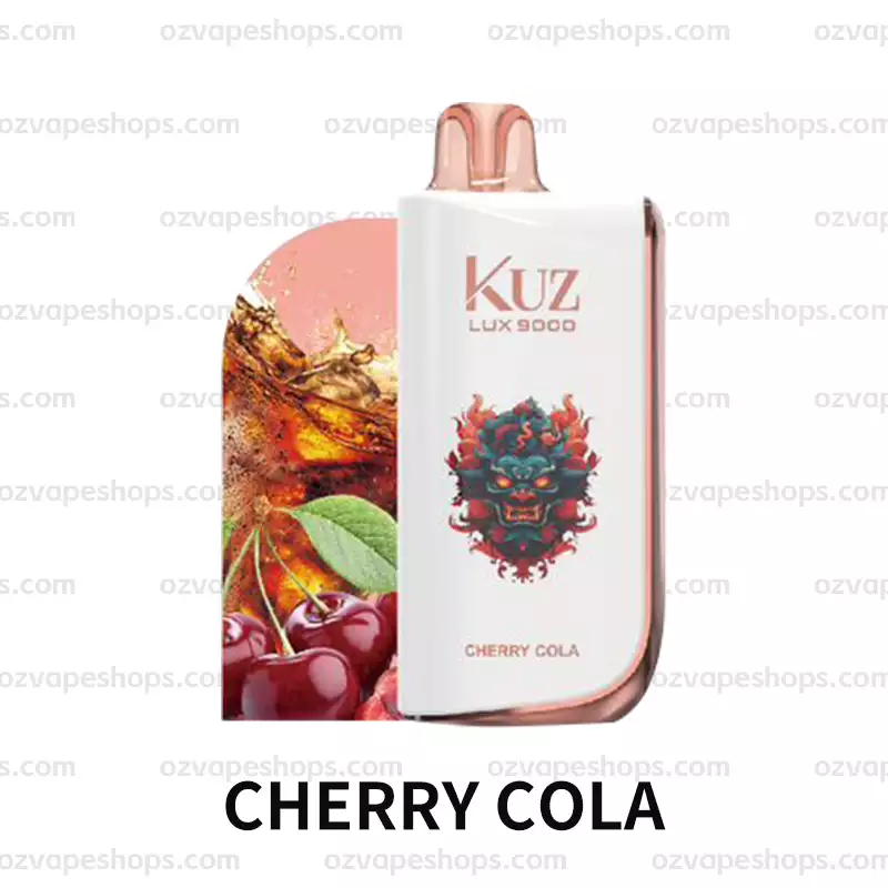 KUZ Ultra 9000 Puffs CHERRY COLA - Oz Vapor Store KUZ Ultra 9000 Puffs – CHERRY COLA