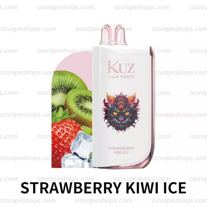 KUZ Ultra 9000 Puffs STRAWBERRY KIWI ICE - Oz Vapor Store KUZ Ultra 9000 Puffs – STRAWBERRY KIWI ICE