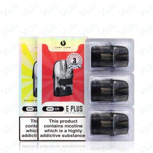 Lost Vape E-Plus Replacement Pod Cartridge - Oz Vapor Store Lost Vape E-Plus Replacement Pod Cartridge