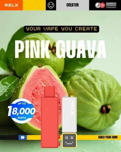 Relx Lego - Pink Guava Pod Only - 18000 - Oz Vapor Store Relx Lego - Pink Guava Pod Only - 18,000
