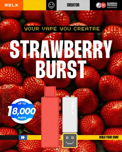 Relx Lego - Strawberry Burst Pod Only - 18000 - Oz Vapor Store Relx Lego - Strawberry Burst Pod Only - 18,000