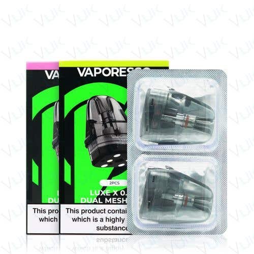 Vaporesso Luxe X Dual Mesh Replacement Pods - Oz Vapor Store Vaporesso Luxe X Dual Mesh Replacement Pods